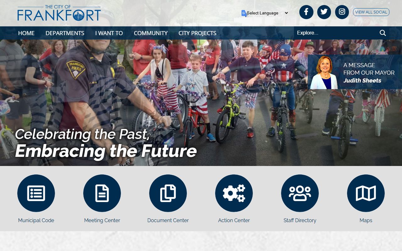 City of Frankfort Indiana official website