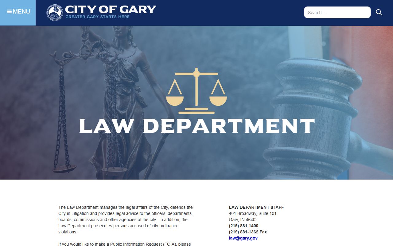 Gary Indiana public records