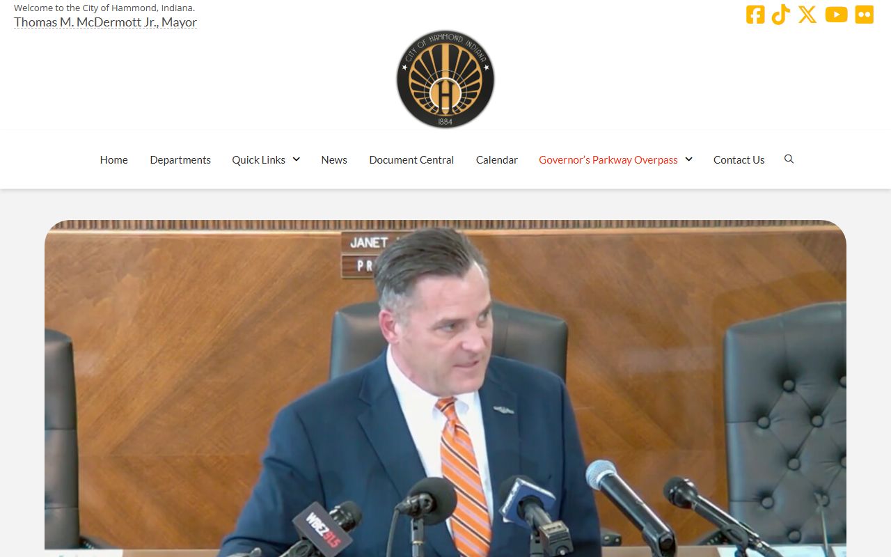 Hammond Indiana city public records and services