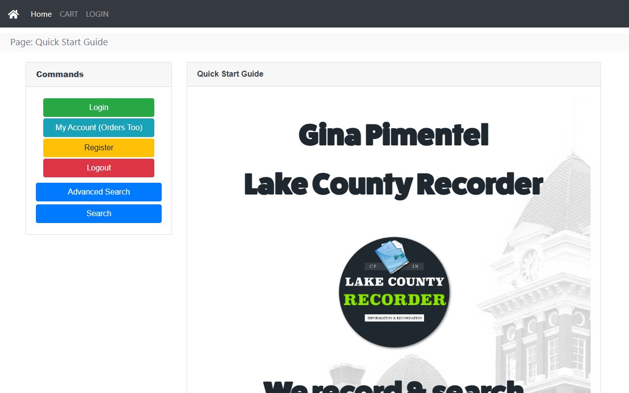 Lake County Recorder online records search