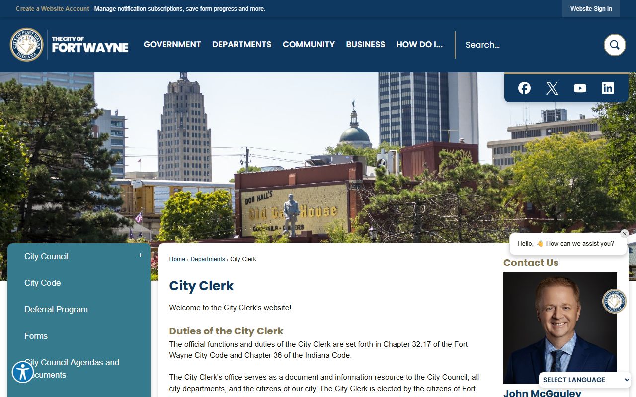 Wayne County clerk office serving residents with court and property records in Richmond Indiana